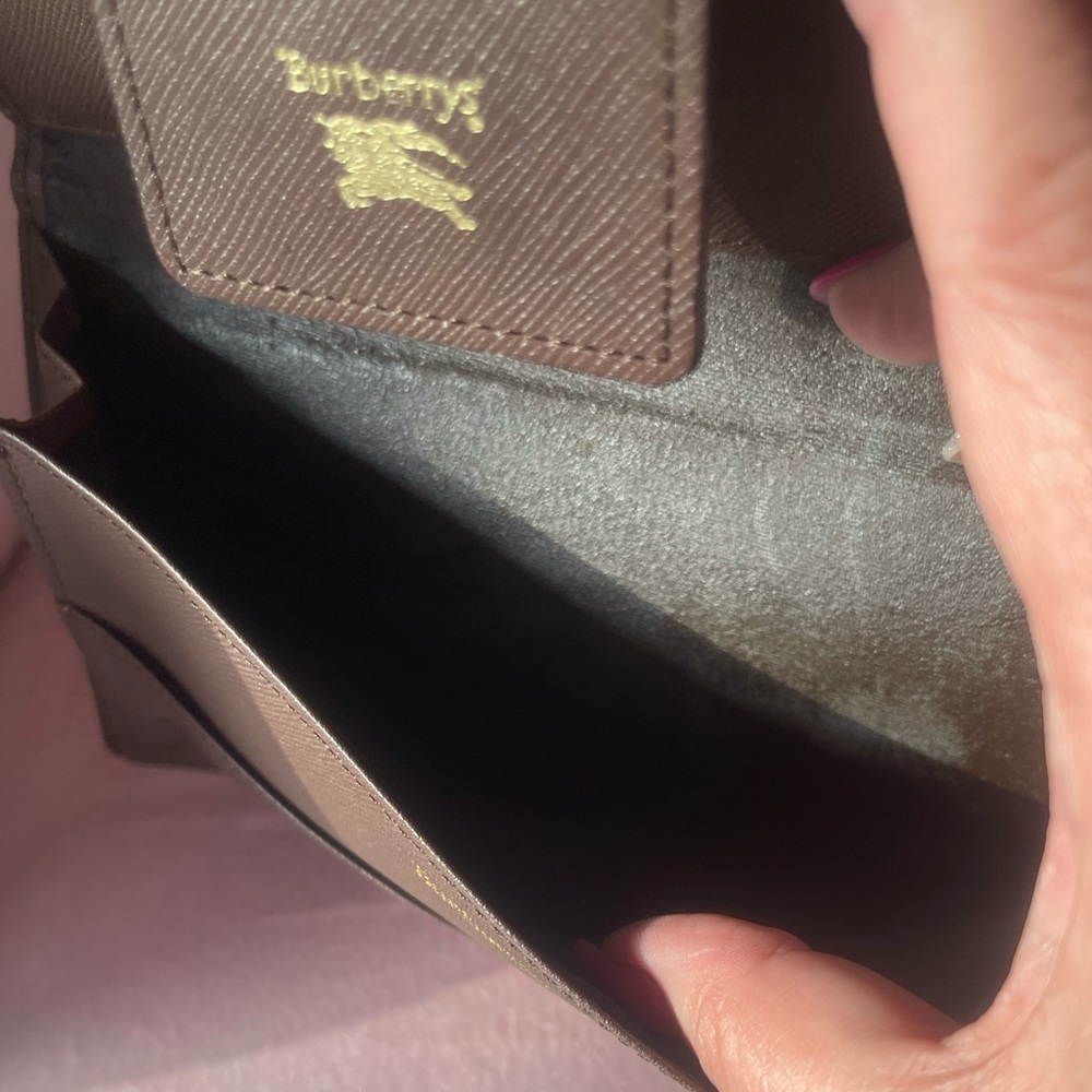 Auth Burberry Plaid Canvas Long Wallet - Picture 6 of 7